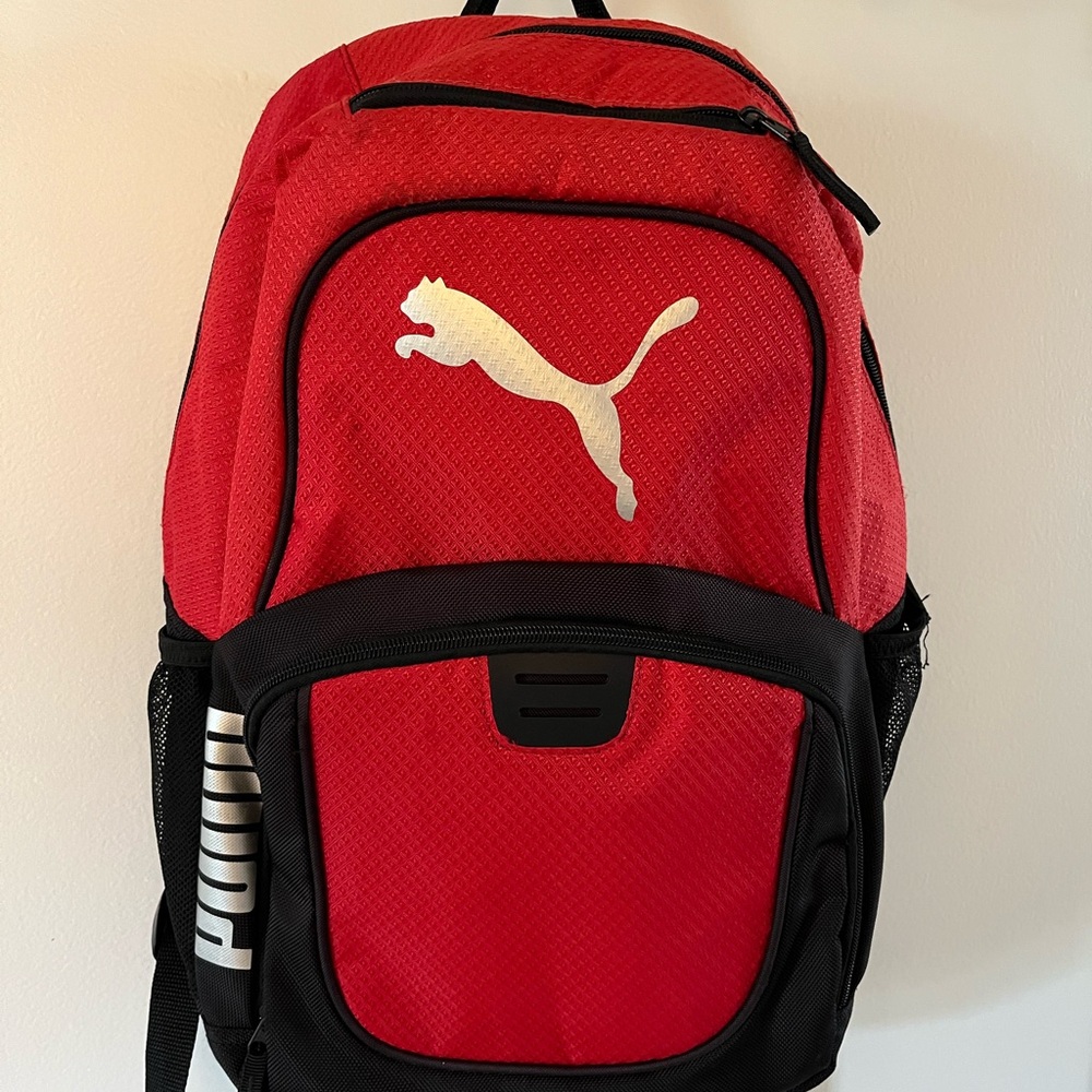 Puma Dynamic Red and Black Backpack